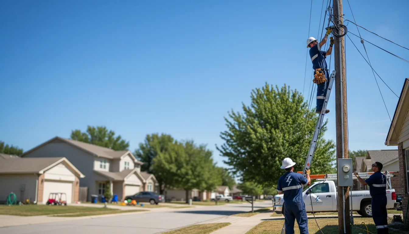 Residential electrician providing installation services in Luling, TX